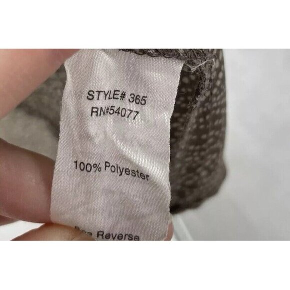 cAbi Women’s Brown Geometric Print Chiffon Tunic Vest Sweater Size L, Flaw - Picture 5 of 10